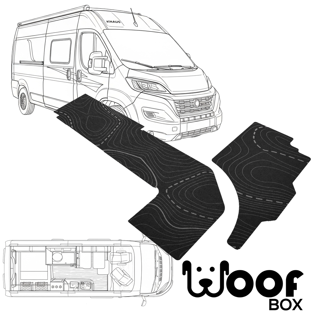 Knaus Boxstar 600 WOOF MAT waschbare SchmutzfangmatteDark Charcoal Geo-Woof