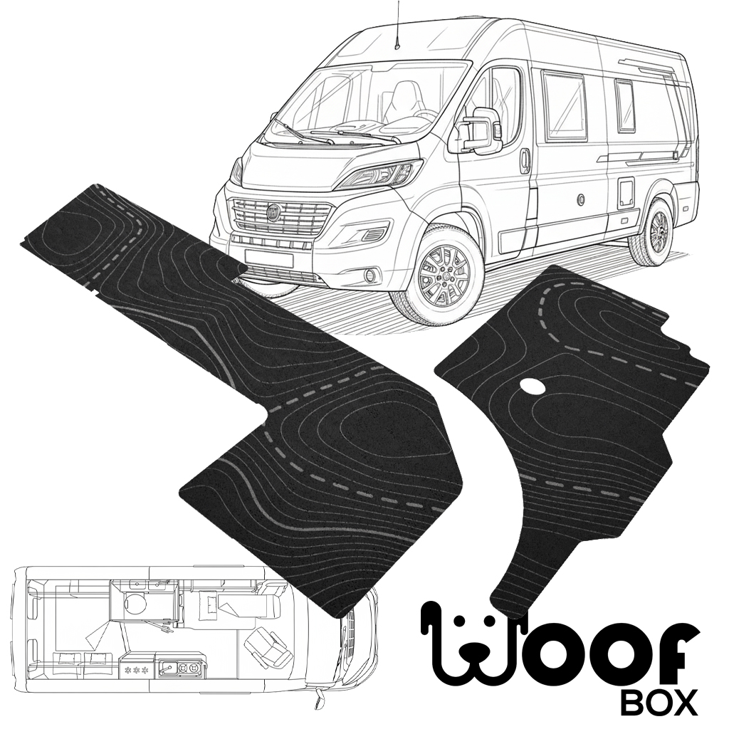 Weinsberg Carabus 600 MQ WOOF MAT waschbare SchmutzfangmatteDark Charcoal Geo-Woof