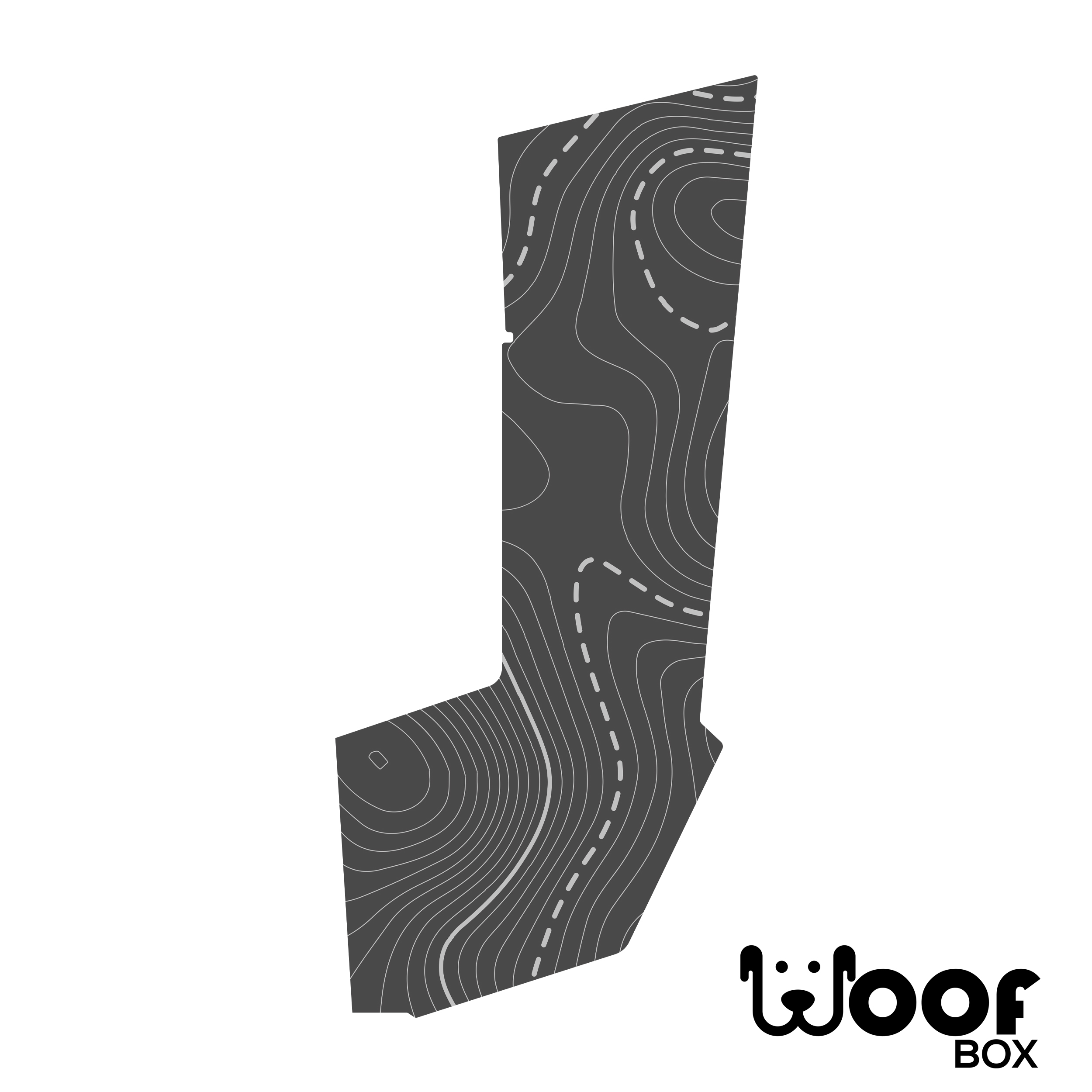 Fiat ADRIA Twin Supreme 640 SGX WOOF MAT waschbare SchmutzfangmatteDark Charcoal Geo-Woof